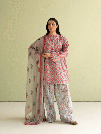 Coco by Zara Shahjahan Prints Suit D-10B AMAYA 3Pc Unstitched Lawn